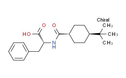 CAS No. 105746-46-1, (R)-2-(trans-4-(tert-Butyl)cyclohexanecarboxamido)-3-phenylpropanoic acid