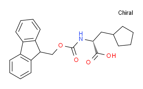 CAS No. 1262802-59-4, (R)-2-((((9H-fluoren-9-yl)methoxy)carbonyl)amino)-3-cyclopentylpropanoic acid