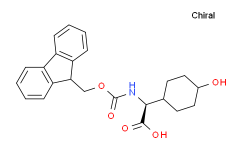 CAS No. 1416444-92-2, (2S)-2-((((9H-Fluoren-9-yl)methoxy)carbonyl)amino)-2-(4-hydroxycyclohexyl)acetic acid