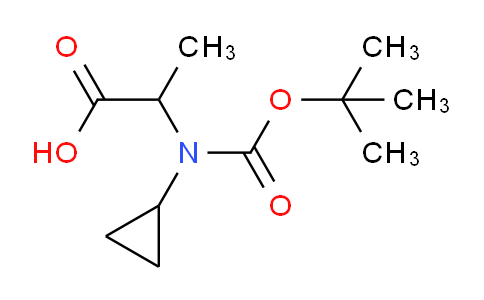 CAS No. 888323-62-4, 2-((tert-Butoxycarbonyl)(cyclopropyl)amino)propanoic acid