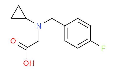 CAS No. 1181451-40-0, 2-(Cyclopropyl(4-fluorobenzyl)amino)acetic acid