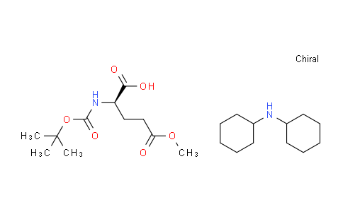 CAS No. 76379-02-7, dicyclohexylamine (R)-2-((tert-butoxycarbonyl)amino)-5-methoxy-5-oxopentanoate