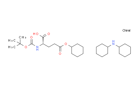 CAS No. 73821-98-4, dicyclohexylamine (S)-2-((tert-butoxycarbonyl)amino)-5-(cyclohexyloxy)-5-oxopentanoate