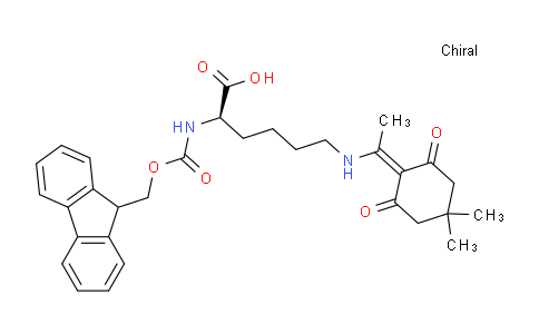 CAS No. 333973-51-6, N2-(((9H-fluoren-9-yl)methoxy)carbonyl)-N6-(1-(4,4-dimethyl-2,6-dioxocyclohexylidene)ethyl)-D-lysine
