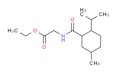 CAS No. 39668-74-1, ethyl (2-isopropyl-5-methylcyclohexane-1-carbonyl)glycinate