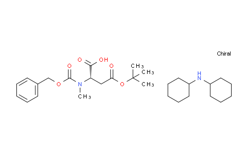 CAS No. 42417-70-9, dicyclohexylamine (S)-2-(((benzyloxy)carbonyl)(methyl)amino)-4-(tert-butoxy)-4-oxobutanoate