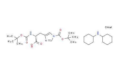 CAS No. 1217849-01-8, dicyclohexylamine Na,Nt-bis(tert-butoxycarbonyl)-D-histidinate