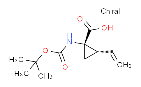 CAS No. 259221-77-7, (1S,2S)-1-((tert-butoxycarbonyl)amino)-2-vinylcyclopropane-1-carboxylic acid