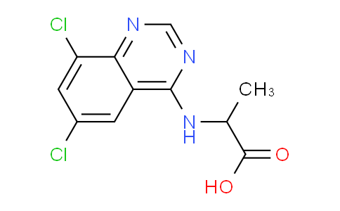 CAS No. 1008068-82-3, 2-((6,8-Dichloroquinazolin-4-yl)amino)propanoic acid