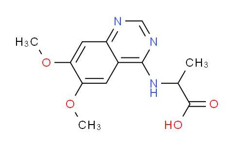 CAS No. 1009554-30-6, 2-((6,7-Dimethoxyquinazolin-4-yl)amino)propanoic acid