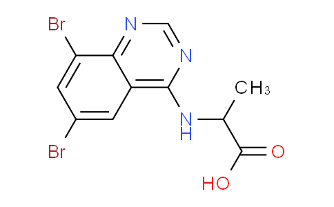 CAS No. 1009600-87-6, 2-((6,8-Dibromoquinazolin-4-yl)amino)propanoic acid