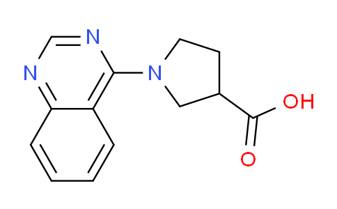 CAS No. 1283668-17-6, 1-(Quinazolin-4-yl)pyrrolidine-3-carboxylic acid