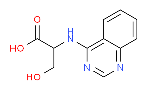 CAS No. 1396967-11-5, 3-Hydroxy-2-(quinazolin-4-ylamino)propanoic acid