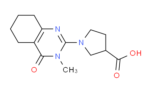 CAS No. 1708268-52-3, 1-(3-Methyl-4-oxo-3,4,5,6,7,8-hexahydroquinazolin-2-yl)pyrrolidine-3-carboxylic acid