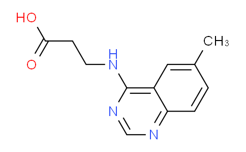 CAS No. 405920-60-7, 3-((6-Methylquinazolin-4-yl)amino)propanoic acid