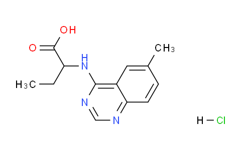 CAS No. 438581-54-5, 2-((6-Methylquinazolin-4-yl)amino)butanoic acid hydrochloride