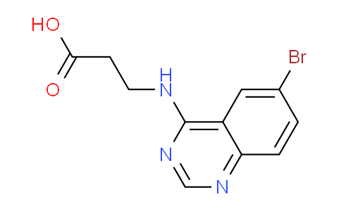 CAS No. 446829-14-7, 3-((6-Bromoquinazolin-4-yl)amino)propanoic acid