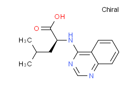CAS No. 55040-14-7, (S)-4-Methyl-2-(quinazolin-4-ylamino)pentanoic acid