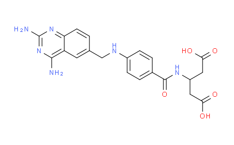 CAS No. 69827-70-9, 3-(4-(((2,4-Diaminoquinazolin-6-yl)methyl)amino)benzamido)pentanedioic acid