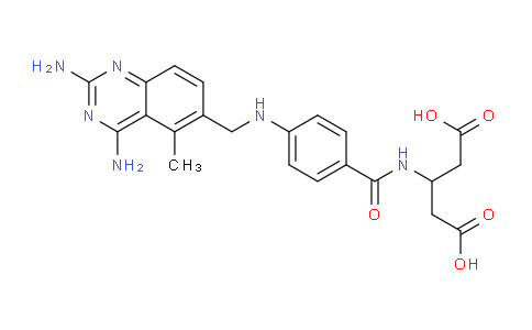 CAS No. 69827-75-4, 3-(4-(((2,4-Diamino-5-methylquinazolin-6-yl)methyl)amino)benzamido)pentanedioic acid