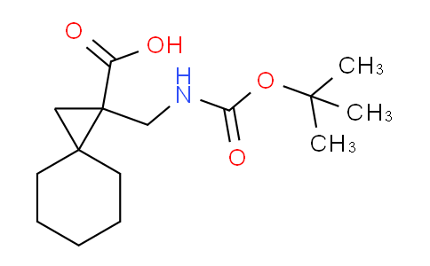 CAS No. 724773-53-9, 1-(((tert-Butoxycarbonyl)amino)methyl)spiro[2.5]octane-1-carboxylic acid