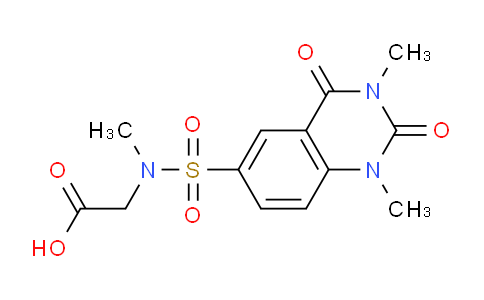 CAS No. 773877-46-6, 2-(N,1,3-Trimethyl-2,4-dioxo-1,2,3,4-tetrahydroquinazoline-6-sulfonamido)acetic acid