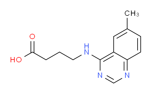 CAS No. 886499-33-8, 4-((6-Methylquinazolin-4-yl)amino)butanoic acid
