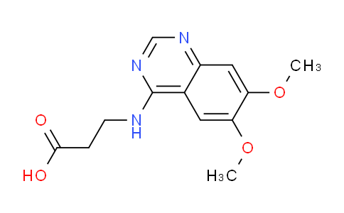CAS No. 886500-00-1, 3-((6,7-Dimethoxyquinazolin-4-yl)amino)propanoic acid