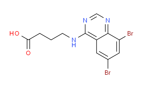 CAS No. 886500-10-3, 4-((6,8-Dibromoquinazolin-4-yl)amino)butanoic acid