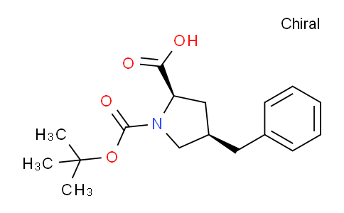 CAS No. 158459-13-3, (2R,4R)-4-Benzyl-1-(tert-butoxycarbonyl)pyrrolidine-2-carboxylic acid