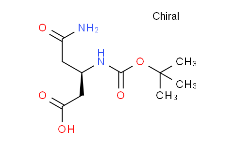 CAS No. 1263377-30-5, (R)-5-Amino-3-((tert-butoxycarbonyl)amino)-5-oxopentanoic acid