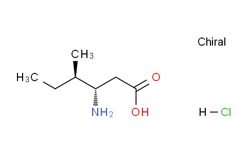 CAS No. 1301706-48-8, (3S,4R)-3-amino-4-methylhexanoic acid hydrochloride