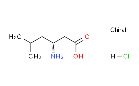 CAS No. 1276055-44-7, (R)-3-amino-5-methylhexanoic acid hydrochloride