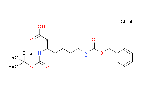 CAS No. 877373-37-0, (R)-7-(((Benzyloxy)carbonyl)amino)-3-((tert-butoxycarbonyl)amino)heptanoic acid