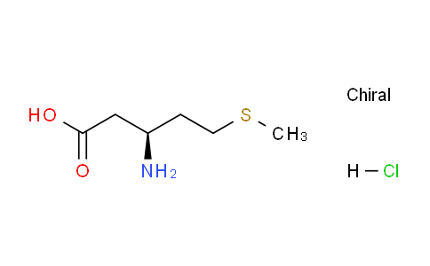 CAS No. 1217608-24-6, (S)-3-amino-5-(methylthio)pentanoic acid hydrochloride