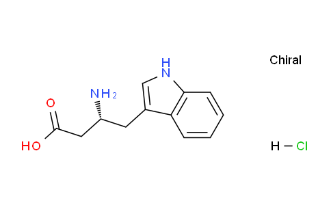 CAS No. 477250-51-4, (R)-3-Amino-4-(1H-indol-3-yl)butanoic acid hydrochloride