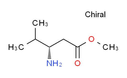 CAS No. 679789-26-5, (S)-Methyl 3-amino-4-methylpentanoate