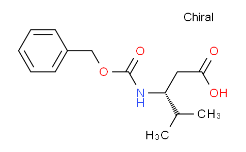 CAS No. 215608-32-5, (R)-3-(((Benzyloxy)carbonyl)amino)-4-methylpentanoic acid