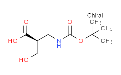 CAS No. 1217757-67-9, (S)-3-((tert-Butoxycarbonyl)amino)-2-(hydroxymethyl)propanoic acid