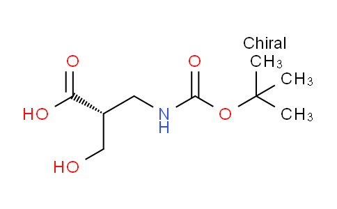 CAS No. 1190870-93-9, (R)-3-((tert-Butoxycarbonyl)amino)-2-(hydroxymethyl)propanoic acid