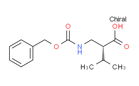 CAS No. 1138323-75-7, (R)-2-((((Benzyloxy)carbonyl)amino)methyl)-3-methylbutanoic acid