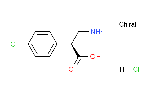CAS No. 1001180-07-9, (S)-3-amino-2-(4-chlorophenyl)propanoic acid hydrochloride