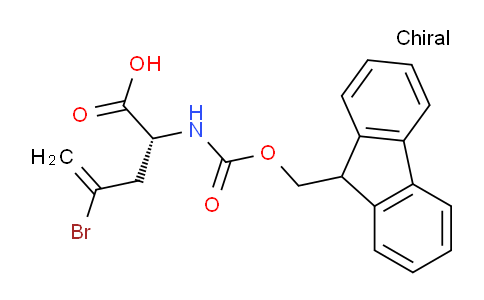 CAS No. 220497-92-7, (R)-2-((((9H-Fluoren-9-yl)methoxy)carbonyl)amino)-4-bromopent-4-enoic acid