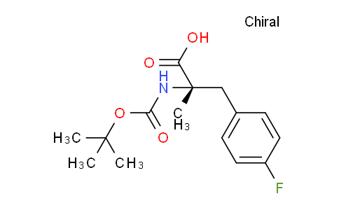 CAS No. 1217754-68-1, (2S)-3-(4-fluorophenyl)-2-methyl-2-[(2-methylpropan-2-yl)oxycarbonylamino]propanoic acid