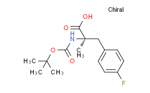 CAS No. 889113-64-8, (2R)-3-(4-fluorophenyl)-2-methyl-2-[(2-methylpropan-2-yl)oxycarbonylamino]propanoic acid