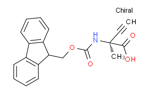 CAS No. 1217662-67-3, (S)-2-((((9H-fluoren-9-yl)methoxy)carbonyl)amino)-2-methylbut-3-ynoic acid