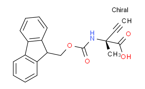 CAS No. 1217628-27-7, (R)-2-((((9H-fluoren-9-yl)methoxy)carbonyl)amino)-2-methylbut-3-ynoic acid