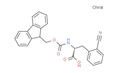 CAS No. 401620-74-4, (R)-2-((((9H-Fluoren-9-yl)methoxy)carbonyl)amino)-3-(2-cyanophenyl)propanoic acid