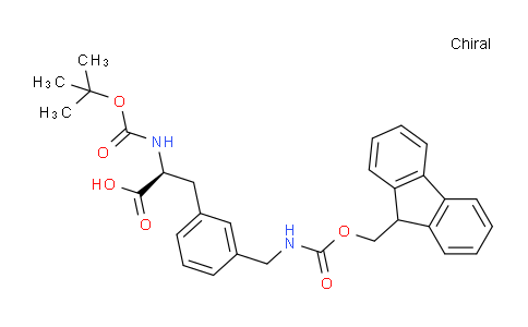 CAS No. 959573-13-8, (S)-3-(3-(((((9H-fluoren-9-yl)methoxy)carbonyl)amino)methyl)phenyl)-2-((tert-butoxycarbonyl)amino)propanoic acid