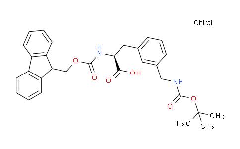 CAS No. 266999-24-0, (S)-2-((((9H-fluoren-9-yl)methoxy)carbonyl)amino)-3-(3-(((tert-butoxycarbonyl)amino)methyl)phenyl)propanoic acid